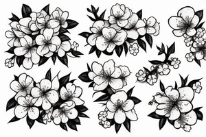 Cherry blossoms tattoo idea