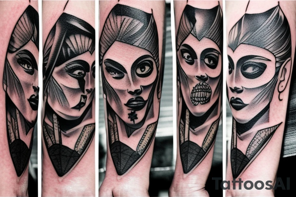 Dark and angry tattoo idea