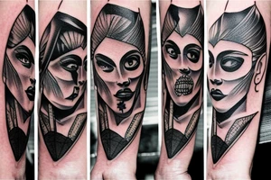 Dark and angry tattoo idea