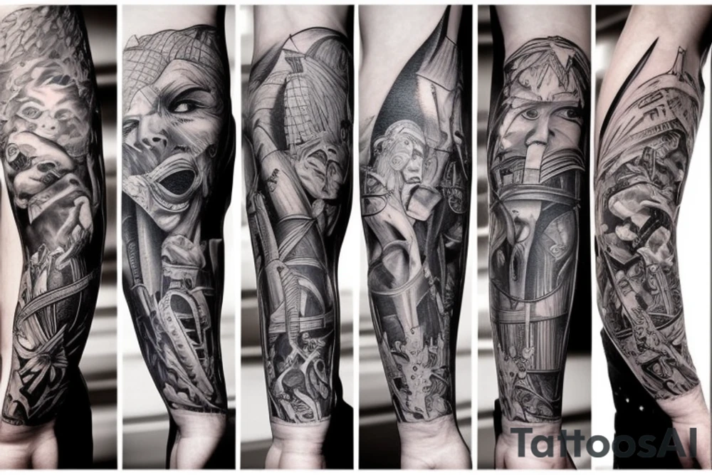 Dark and angry tattoo idea