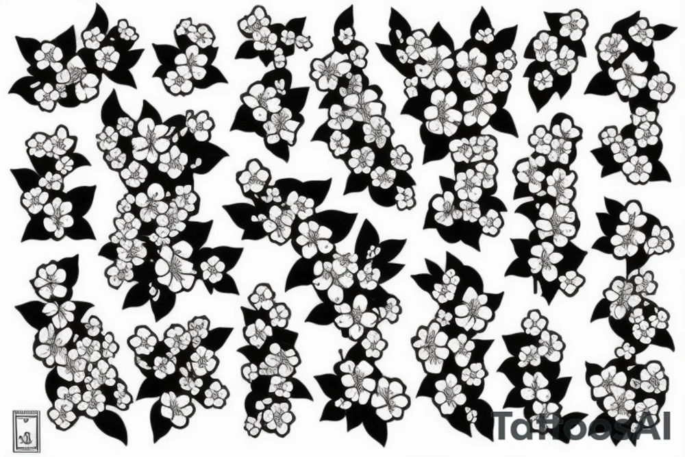 Cherry blossoms tattoo idea