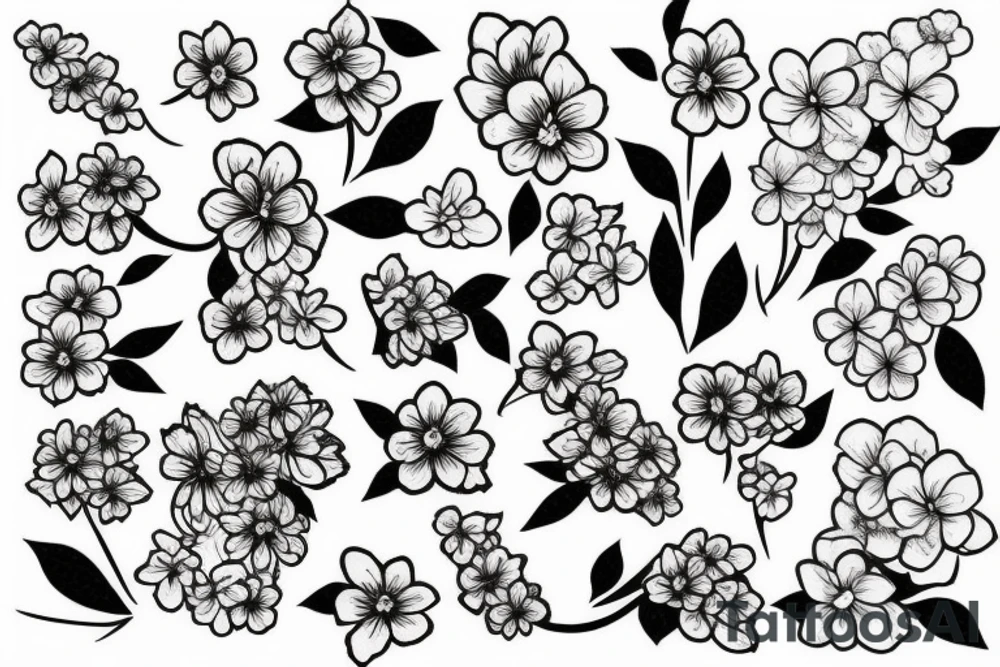 Cherry blossoms tattoo idea