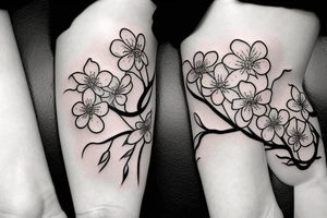 Cherry blossoms tattoo idea