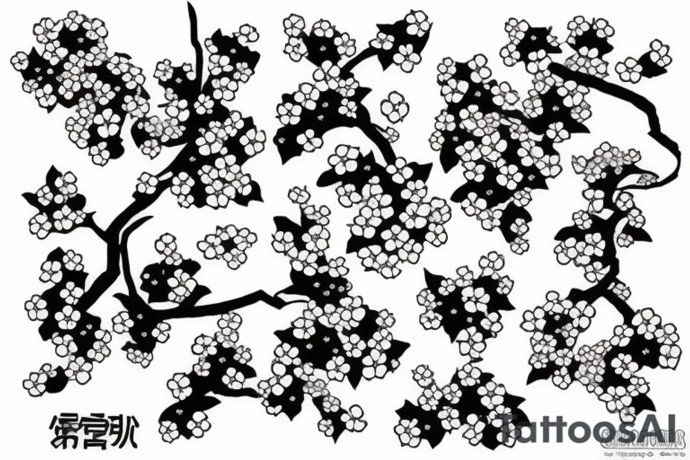 Cherry blossoms tattoo idea