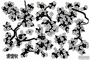 Cherry blossoms tattoo idea