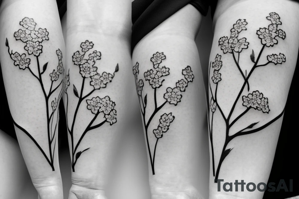 Cherry blossoms tattoo idea