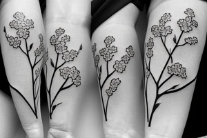Cherry blossoms tattoo idea