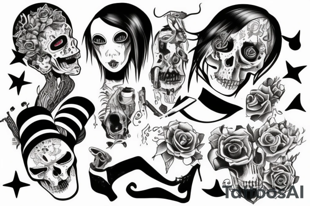 N4nk with design for dead little sister tattoo idea