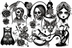 N4nk with design for dead little sister tattoo idea