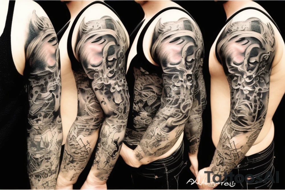 Dark and angry tattoo idea