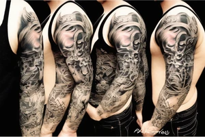 Dark and angry tattoo idea