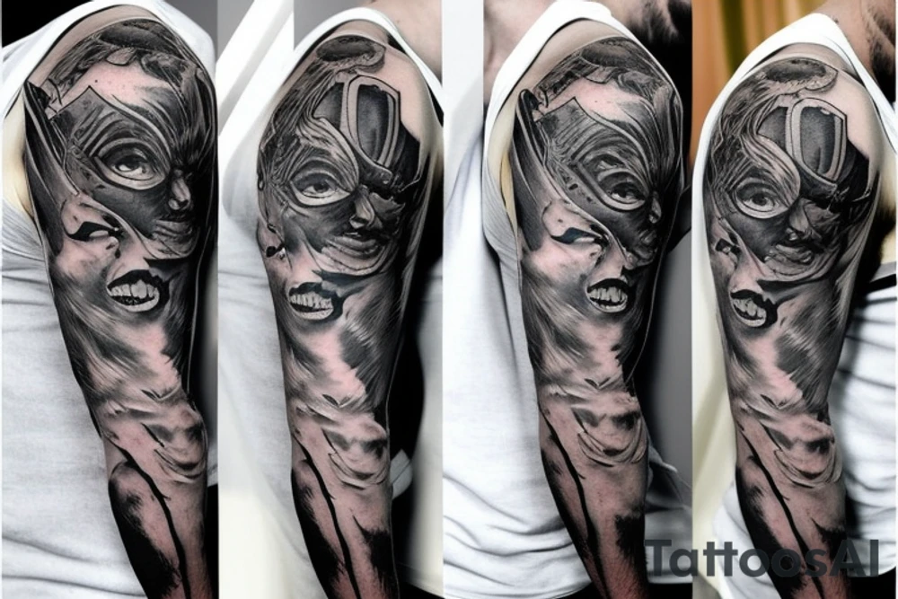 Dark and angry tattoo idea