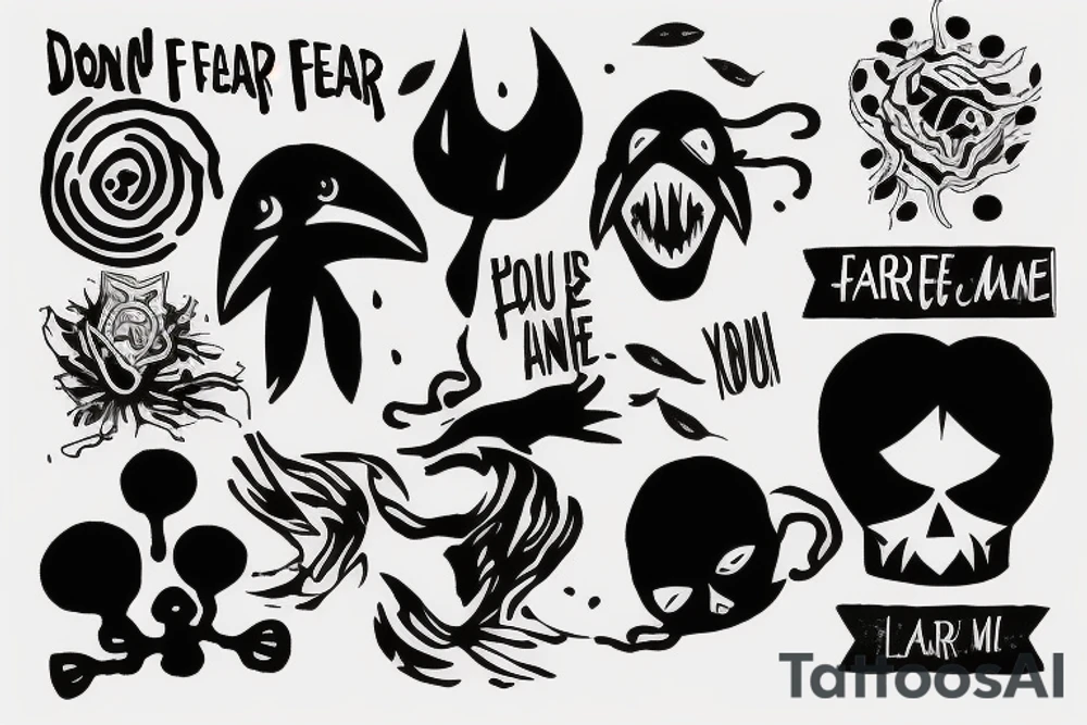 don't fear me, you are mine tattoo idea