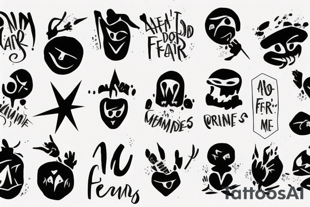 don't fear me, you are mine tattoo idea
