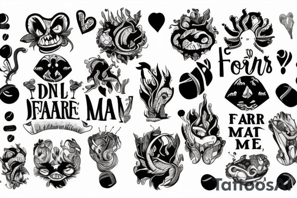 don't fear me, you are mine tattoo idea