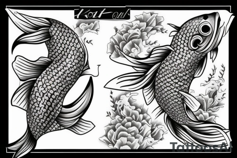 Koi fish tattoo idea