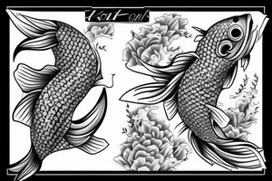 Koi fish tattoo idea