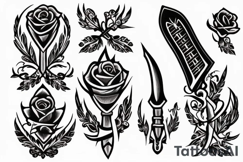 Small Dagger tattoo idea