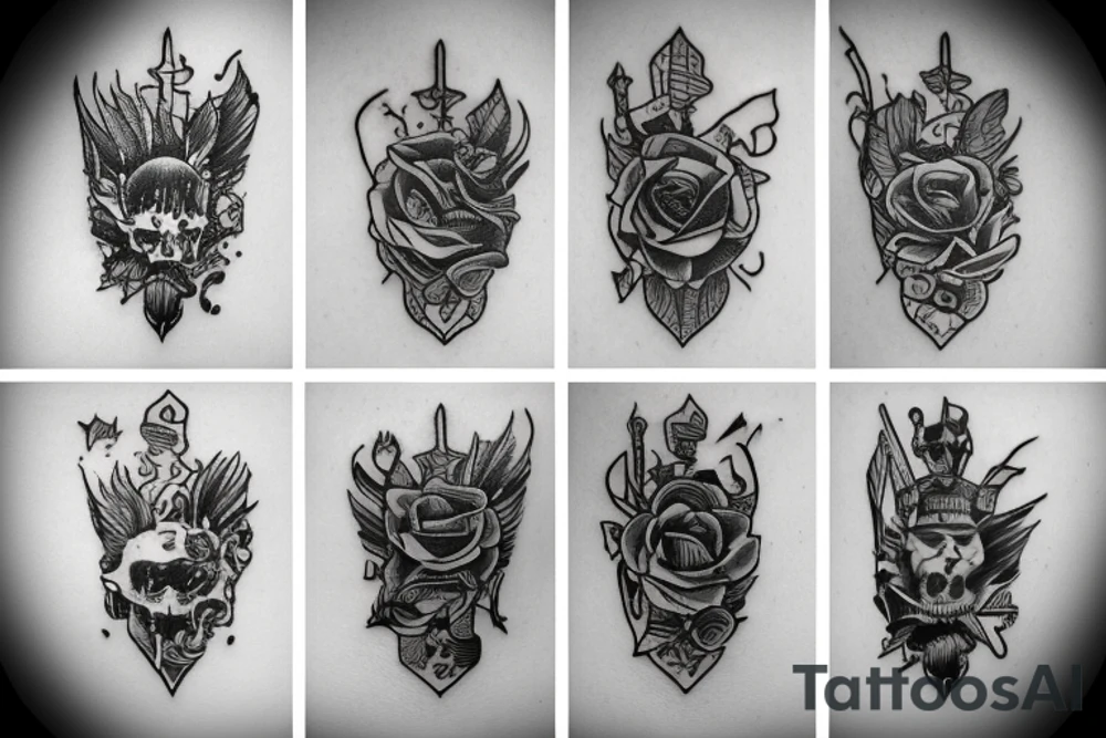 Small Dagger tattoo idea
