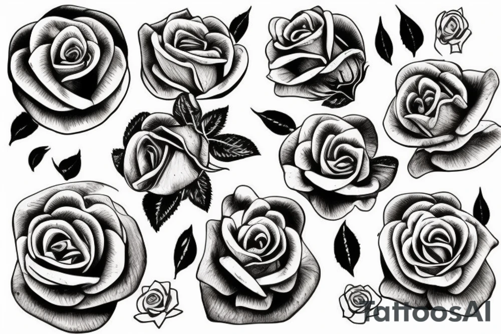 Small Rose tattoo idea