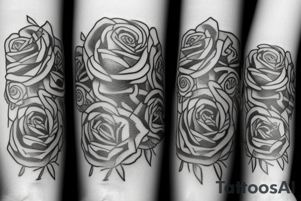 Small Rose tattoo idea