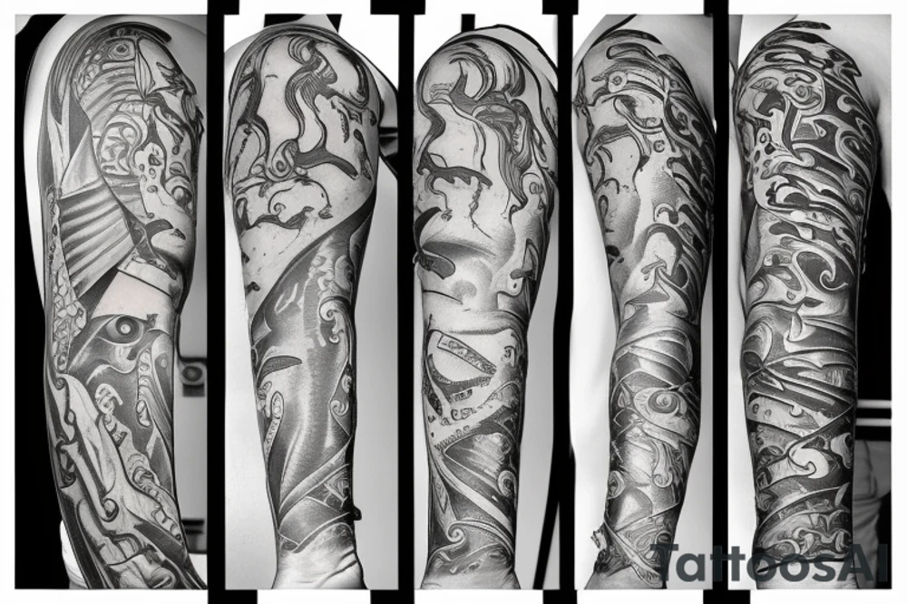 poseidon trident to the forearm tattoo idea