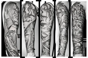 poseidon trident to the forearm tattoo idea
