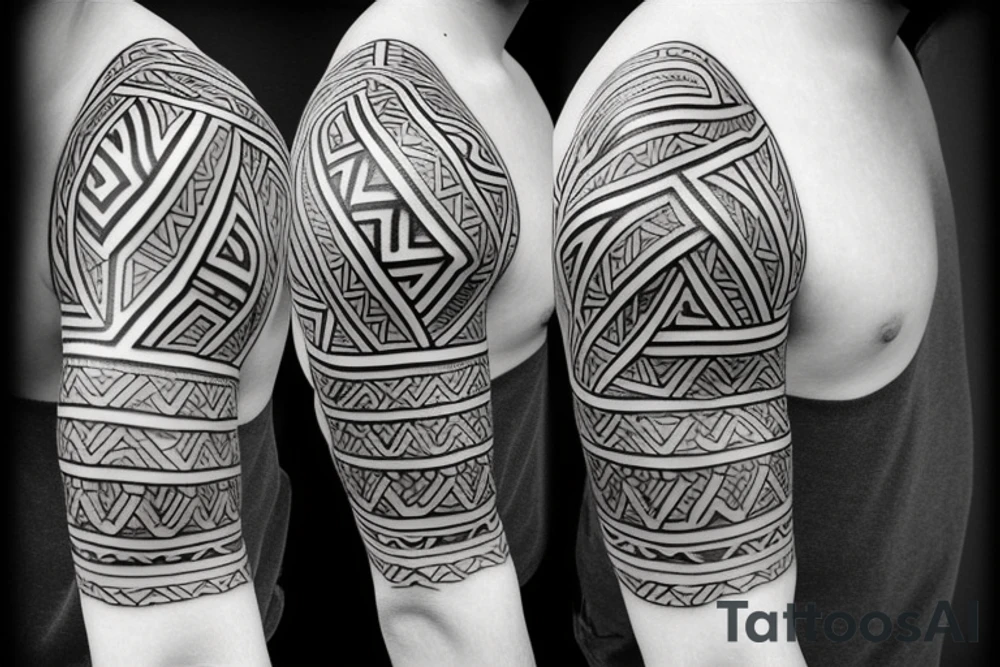 Māori tattoo near bay left shoulder tattoo idea