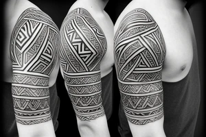 Māori tattoo near bay left shoulder tattoo idea
