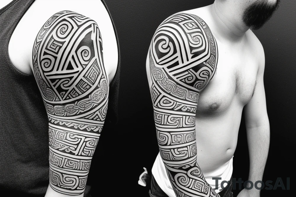 Māori tattoo near bay left shoulder tattoo idea