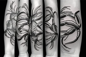 pinup crab tattoo idea