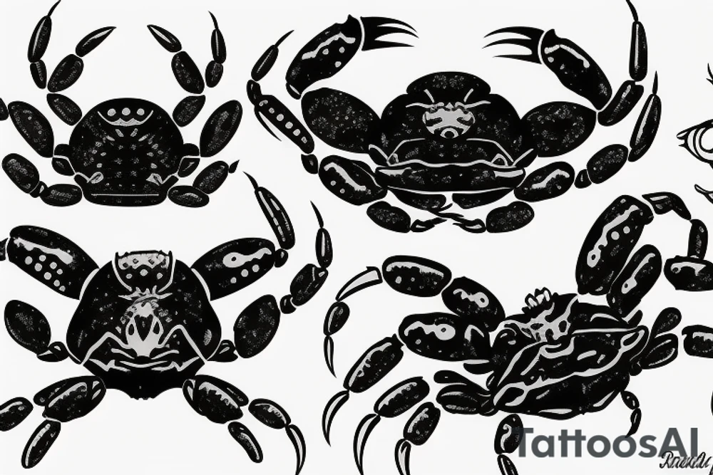 pinup crab tattoo idea