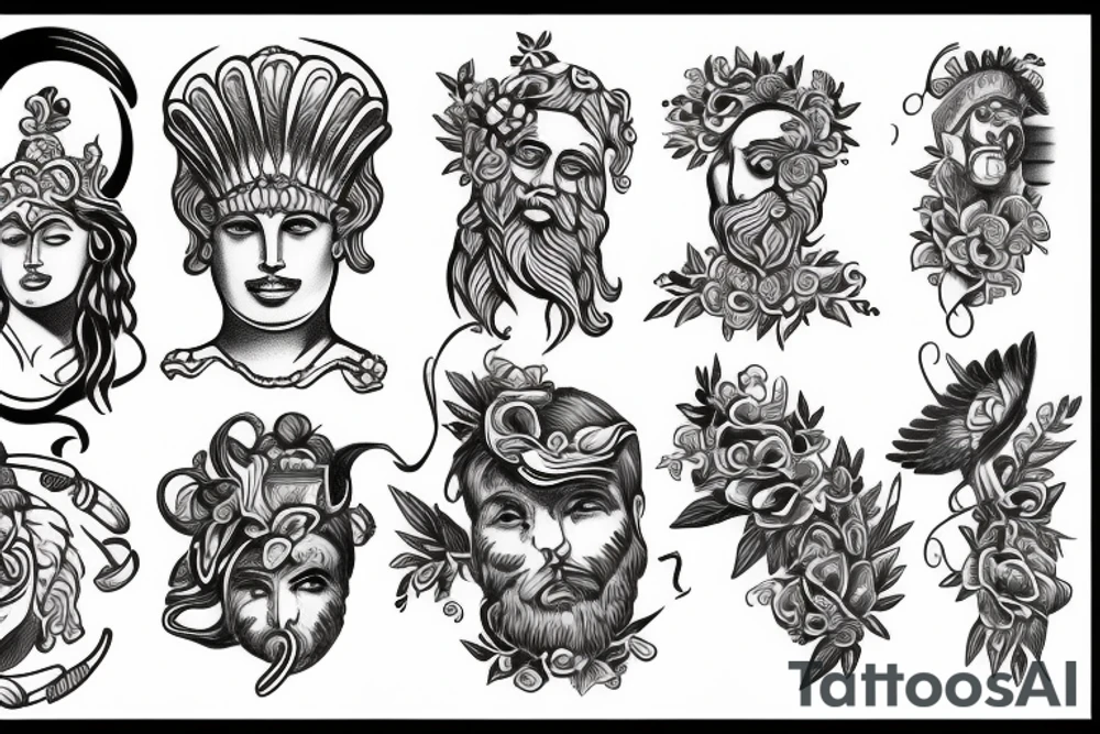 Greek god tattoo tattoo idea