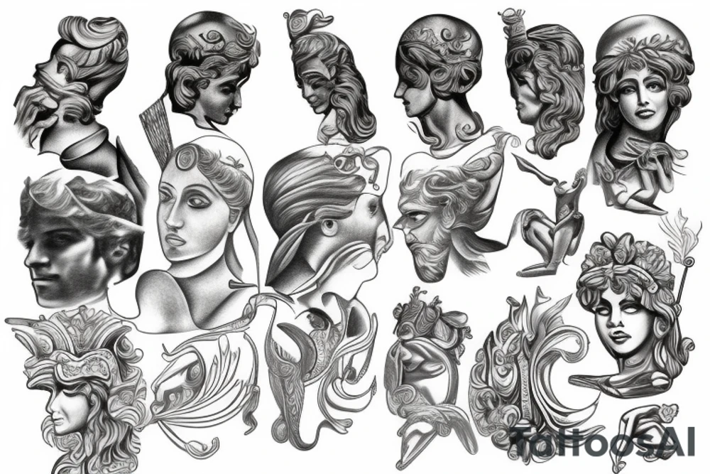 Greek god tattoo tattoo idea