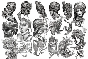 Greek god tattoo tattoo idea
