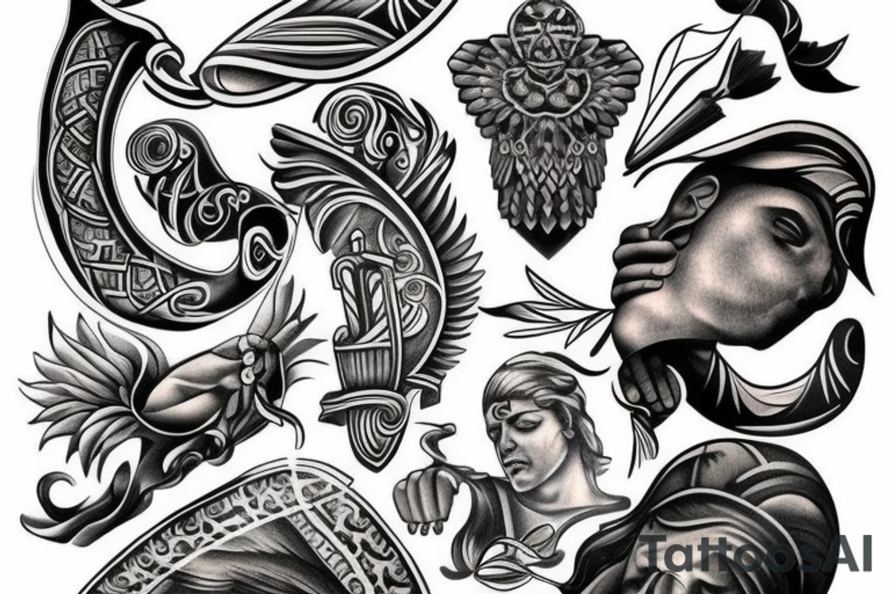 Greek god tattoo tattoo idea