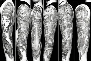 Lord shiva sitting on globe tattoo idea