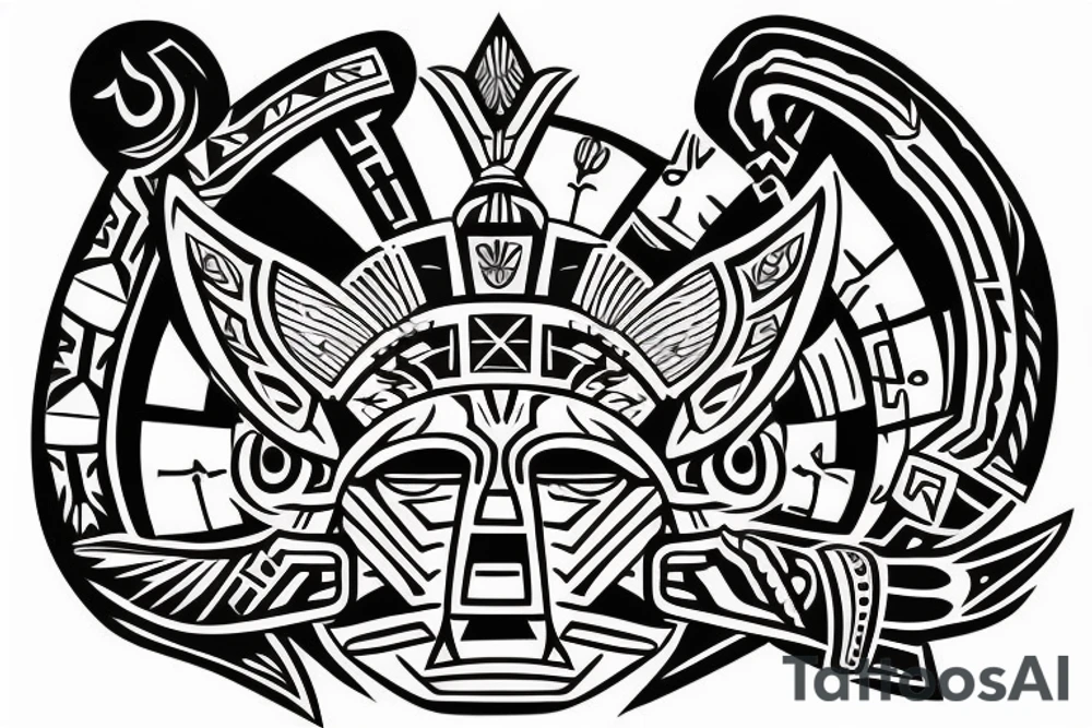 Aztec warrior tattoo idea