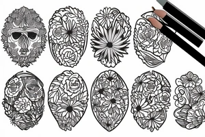Flower in a pot tattoo idea
