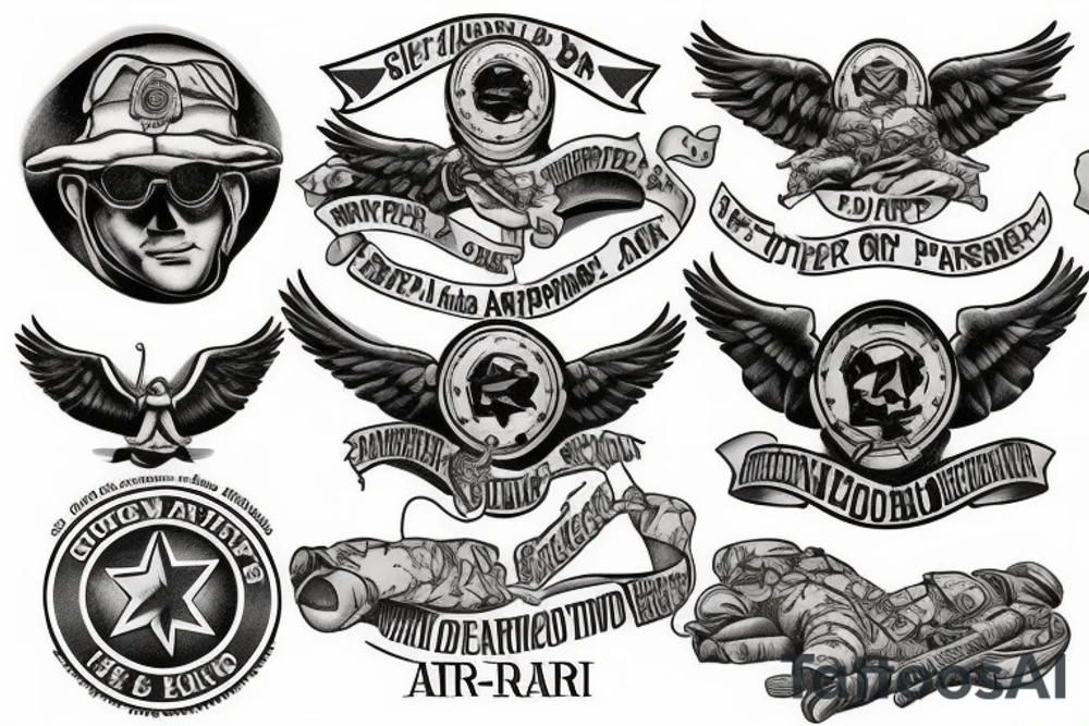 army airborne paratrooper tattoo idea