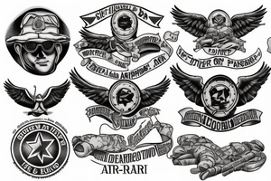 army airborne paratrooper tattoo idea