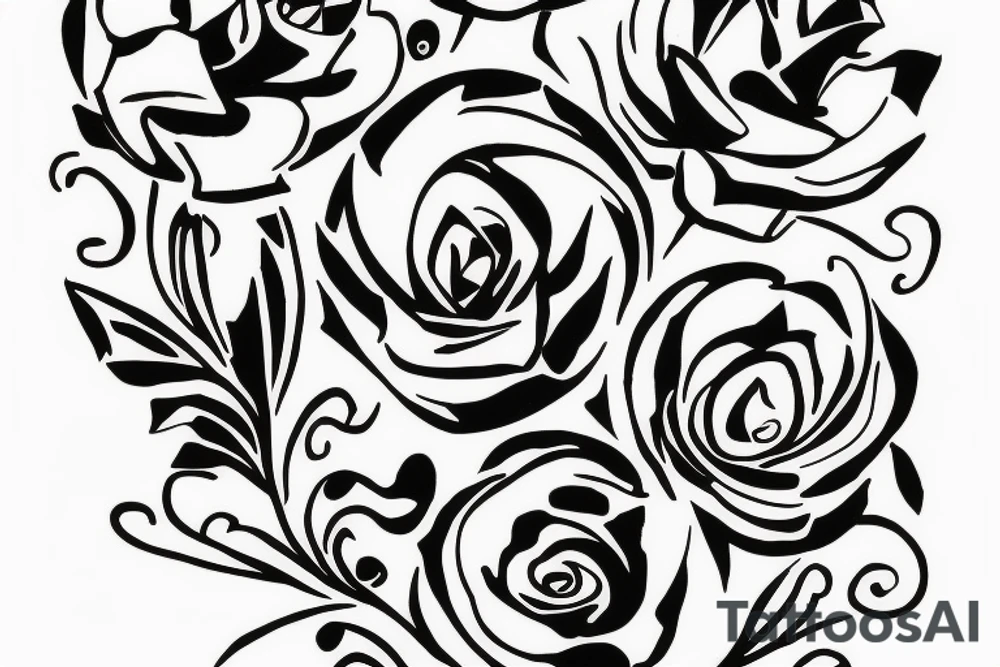 Vase with a flower in it tattoo idea