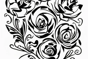 Vase with a flower in it tattoo idea