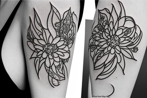 Vase with a flower in it tattoo idea