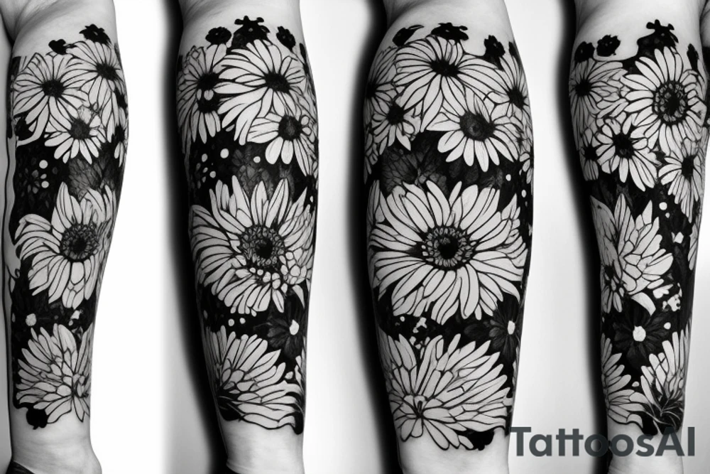 Rose
Chrysanthemum
Cosmos
Violet
all in bouquet tattoo idea