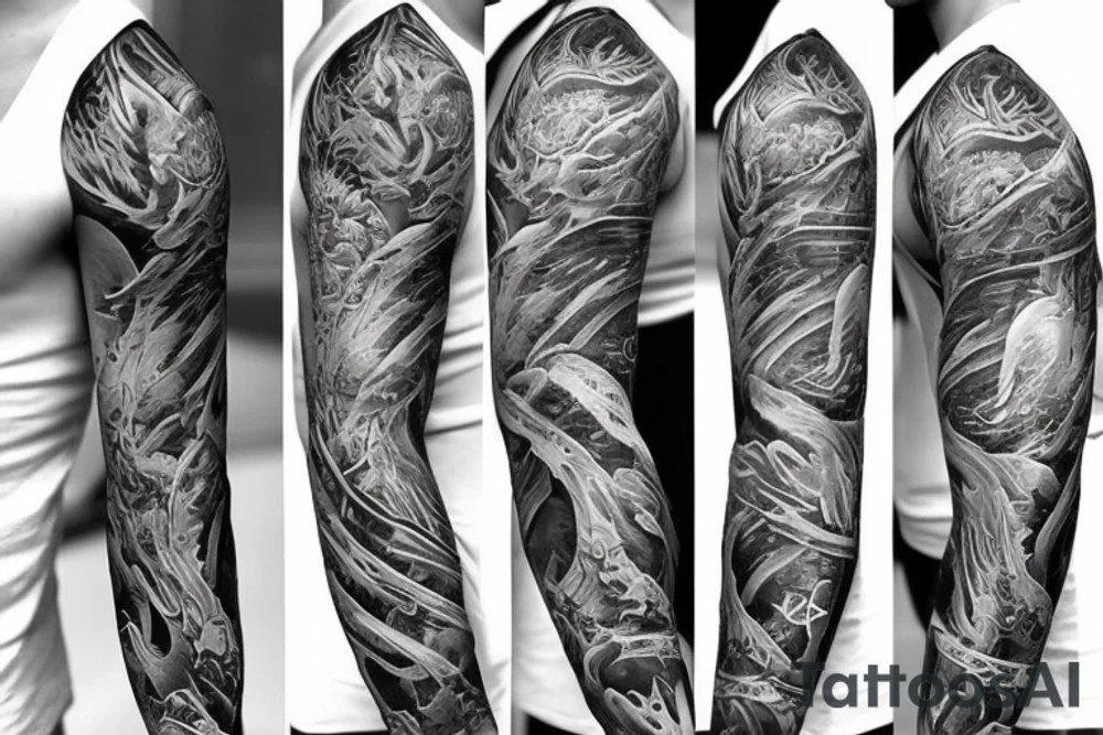Full sleeve tattoo idea