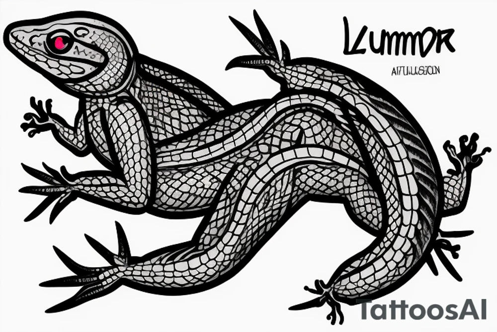 Lizard, summer, alien tattoo idea