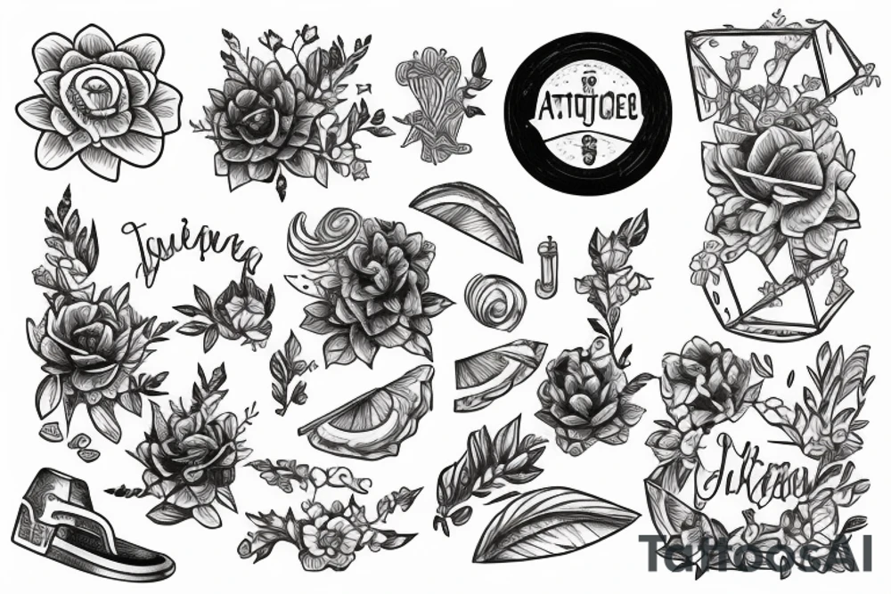 Aesthetic summer tattoo idea