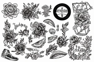 Aesthetic summer tattoo idea