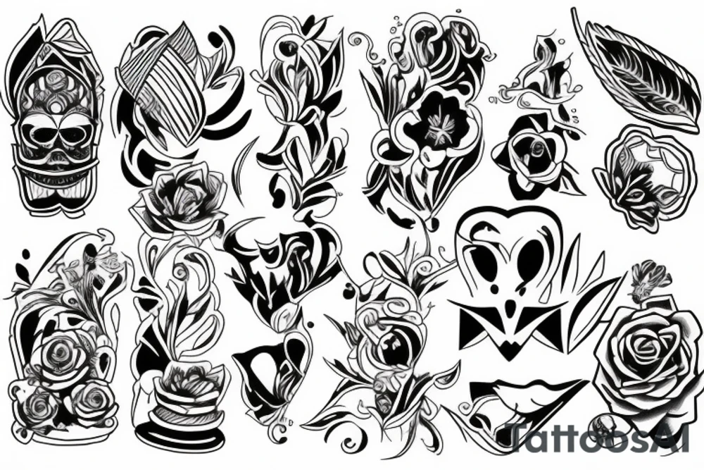 Aesthetic summer tattoo idea